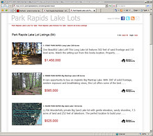 Park Rapids Lake Lots Website